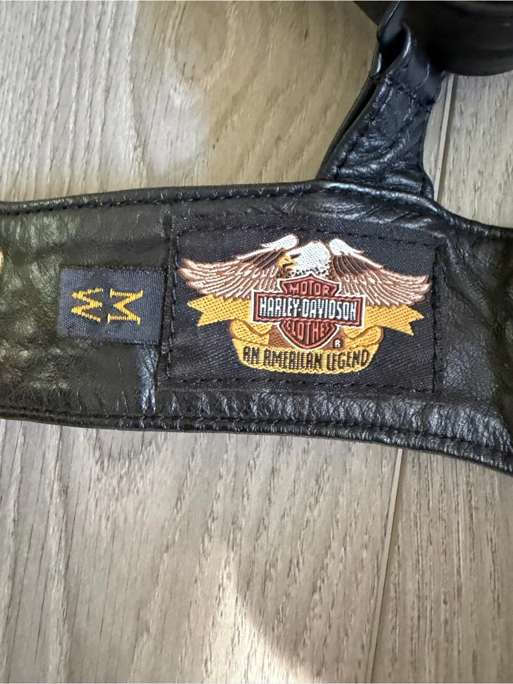 Harley Davidson Vintage Genuine Leather Bra Top size Medium - Picture 5 of 12